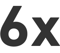 6X Longer Battery Lifespan