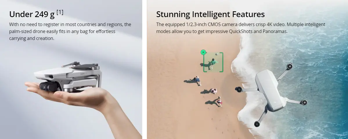 Under 249g, Stunning Intelligent Features