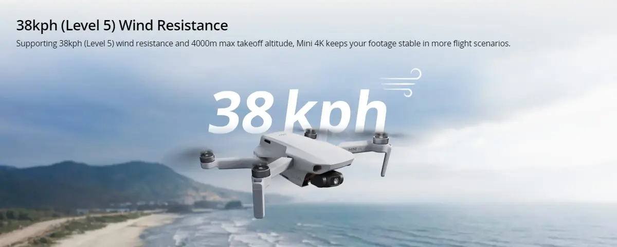 38kph (Level 5) Wind Resistance