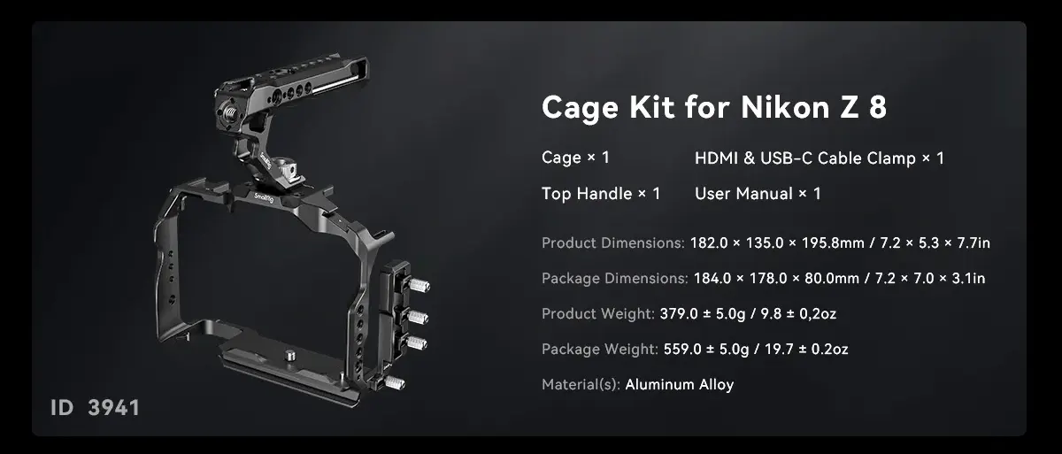 SmallRig Cage Kit for Nikon Z 8