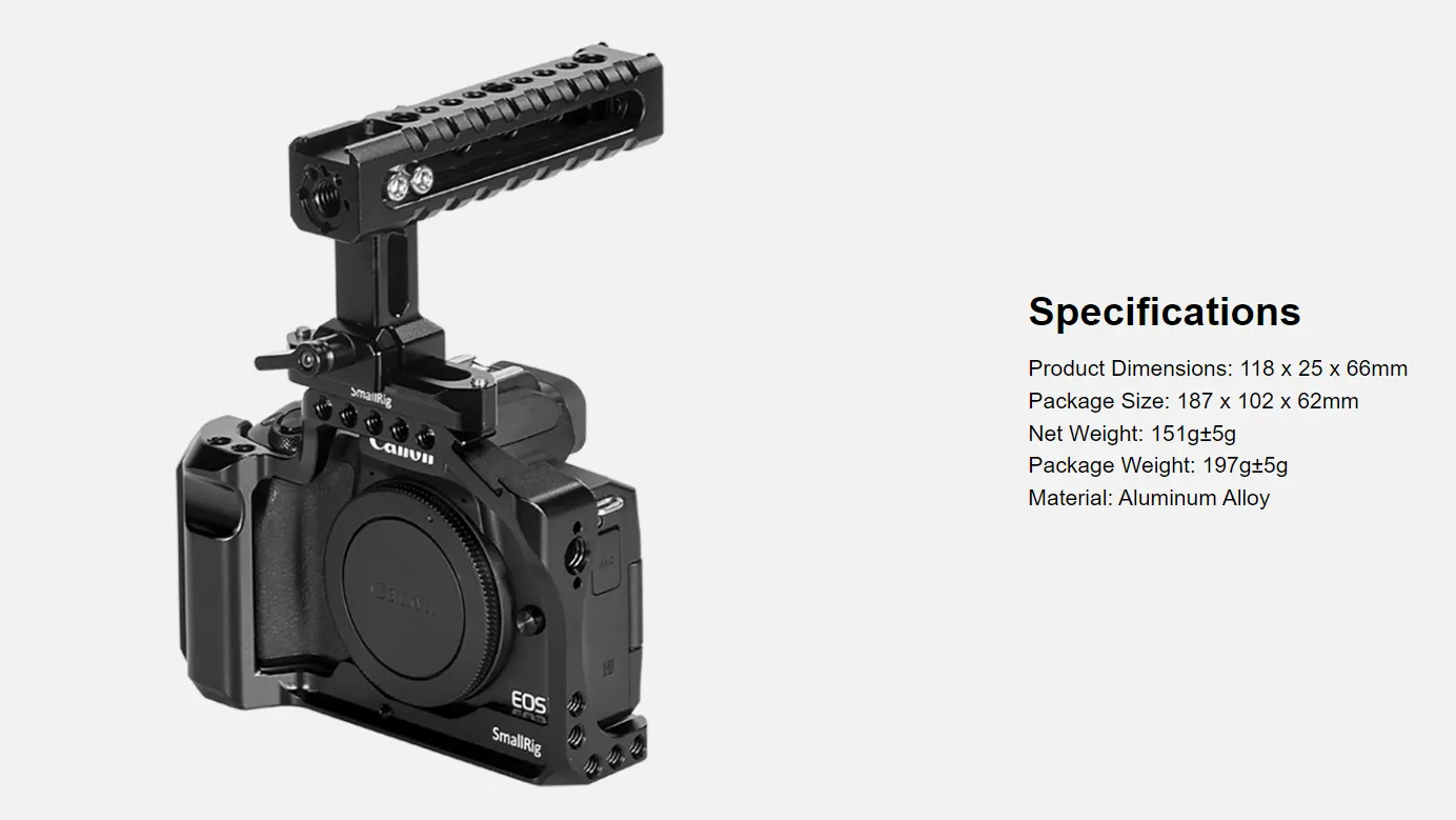 SmallRig Camera/Camcorder Action Stabilizing NATO Handle