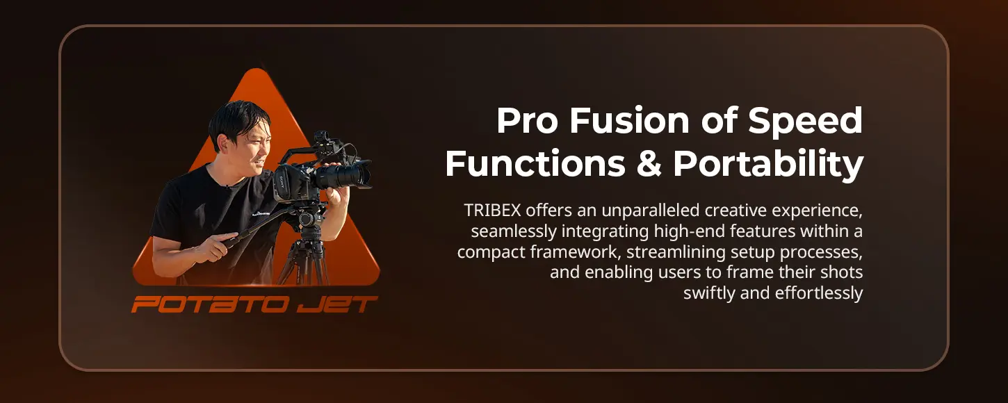 SmallRig x Potato Jet TRIBEX Hydraulic Carbon Fiber Tripod Kit