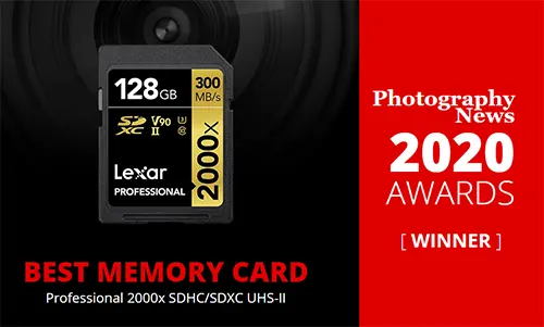 Best Memory Card Winner – Lexar Professional 2000x SDXC UHS-II