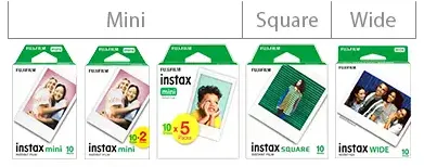 Fujifilm Instax Film Range
