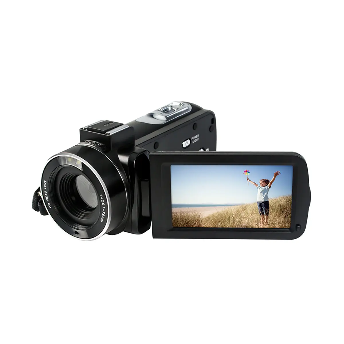 Videocamera Digitale AGFA Realimove CC2700 - 2.7K, 24 MP, Zoom 18x, Schermo Touch 3", Nero