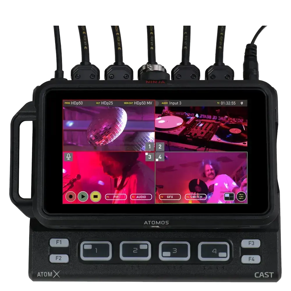 Atomos Ninja V 5" Camera Monitor with AtomX CAST Switcher Bundle
