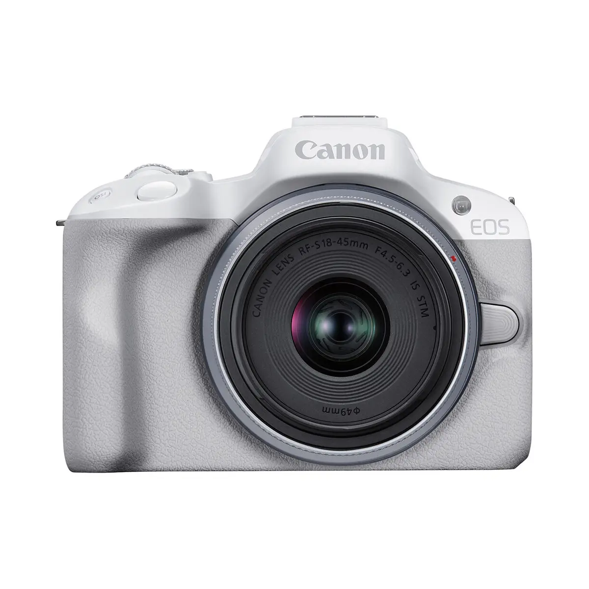 Canon EOS R50 Mirrorless Camera with 18-45mm Lens (White)