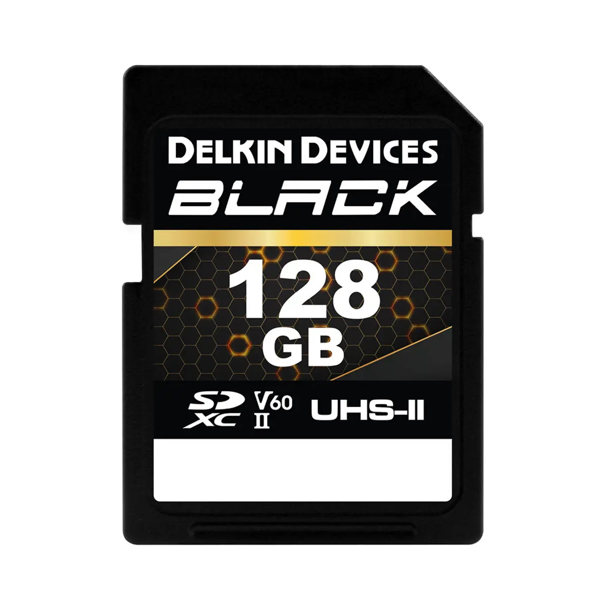 Delkin Devices 128gb BLACK UHS-II V60 SDXC Memory Card