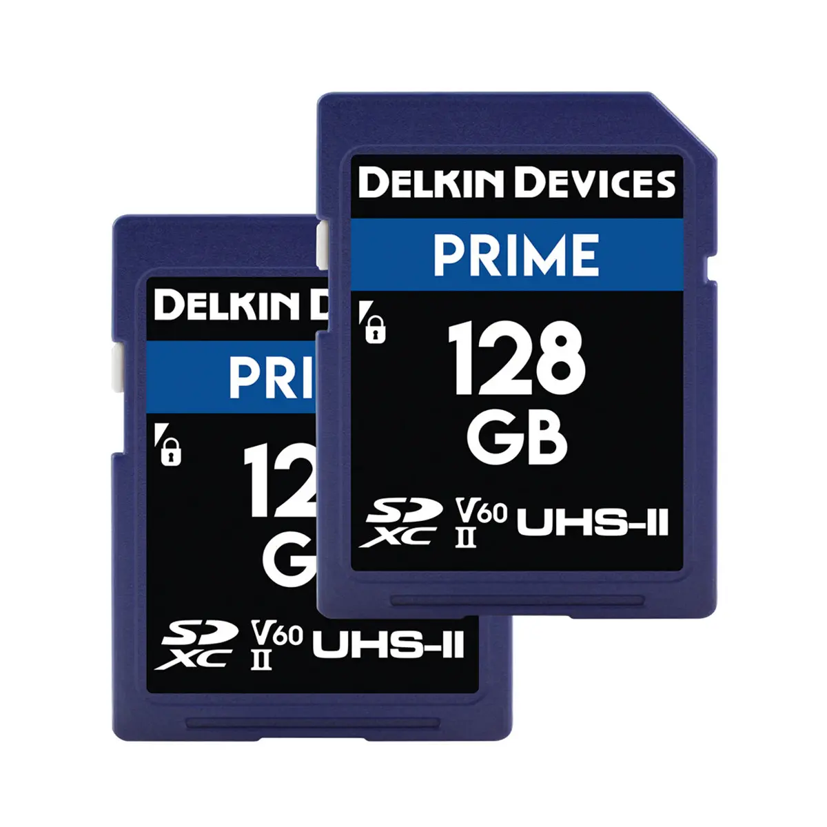 Delkin Devices 128gb Prime SDXC UHS-II Memory Card 2 Pack
