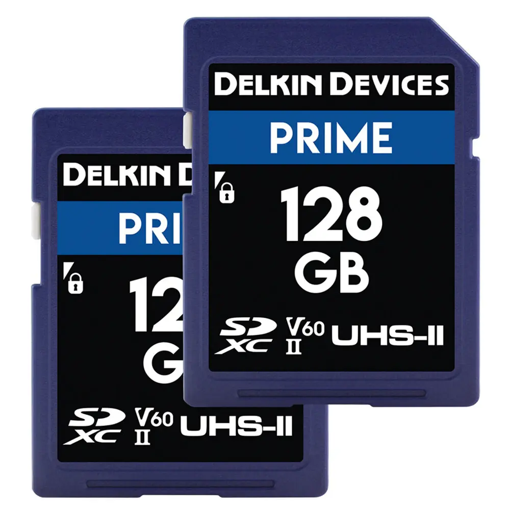 Delkin Devices 128gb Prime SDXC UHS-II Memory Card 2 Pack