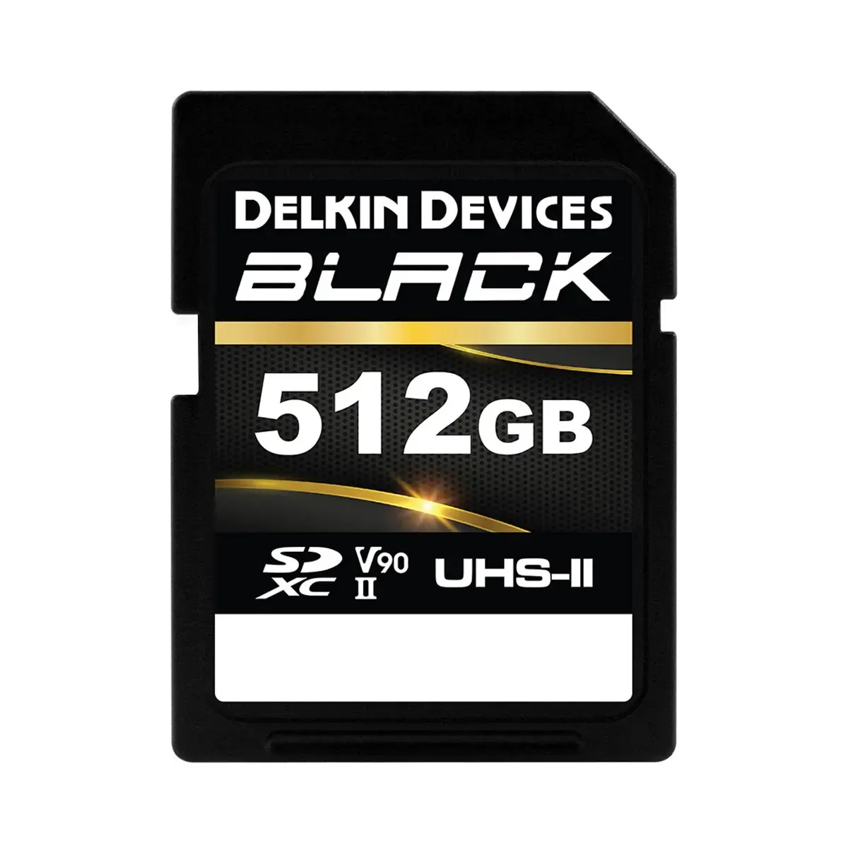 Delkin Devices 512gb BLACK UHS-II V90 SDXC Memory Card