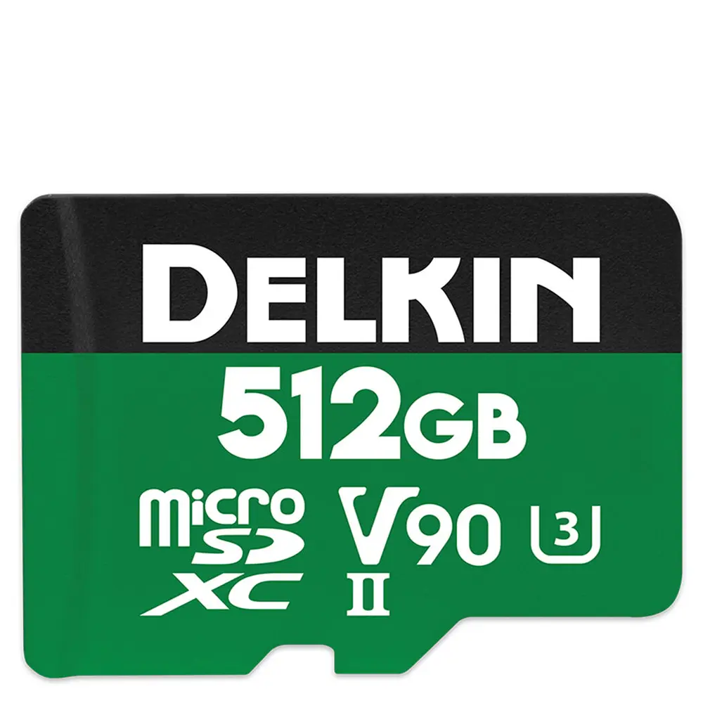 Delkin Devices 512gb POWER UHS-II microSDXC Memory Card with microSD Adapter
