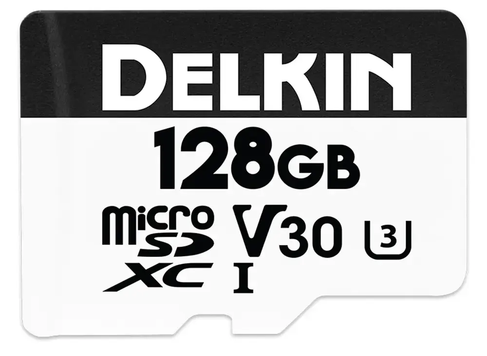 Delkin Devices 128gb MicroSD Memory Card with SD Adapter