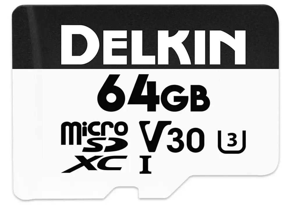 Delkin Devices 64gb Hyperspeed UHS-I SDXC MicroSD Memory Card with SD Adapter