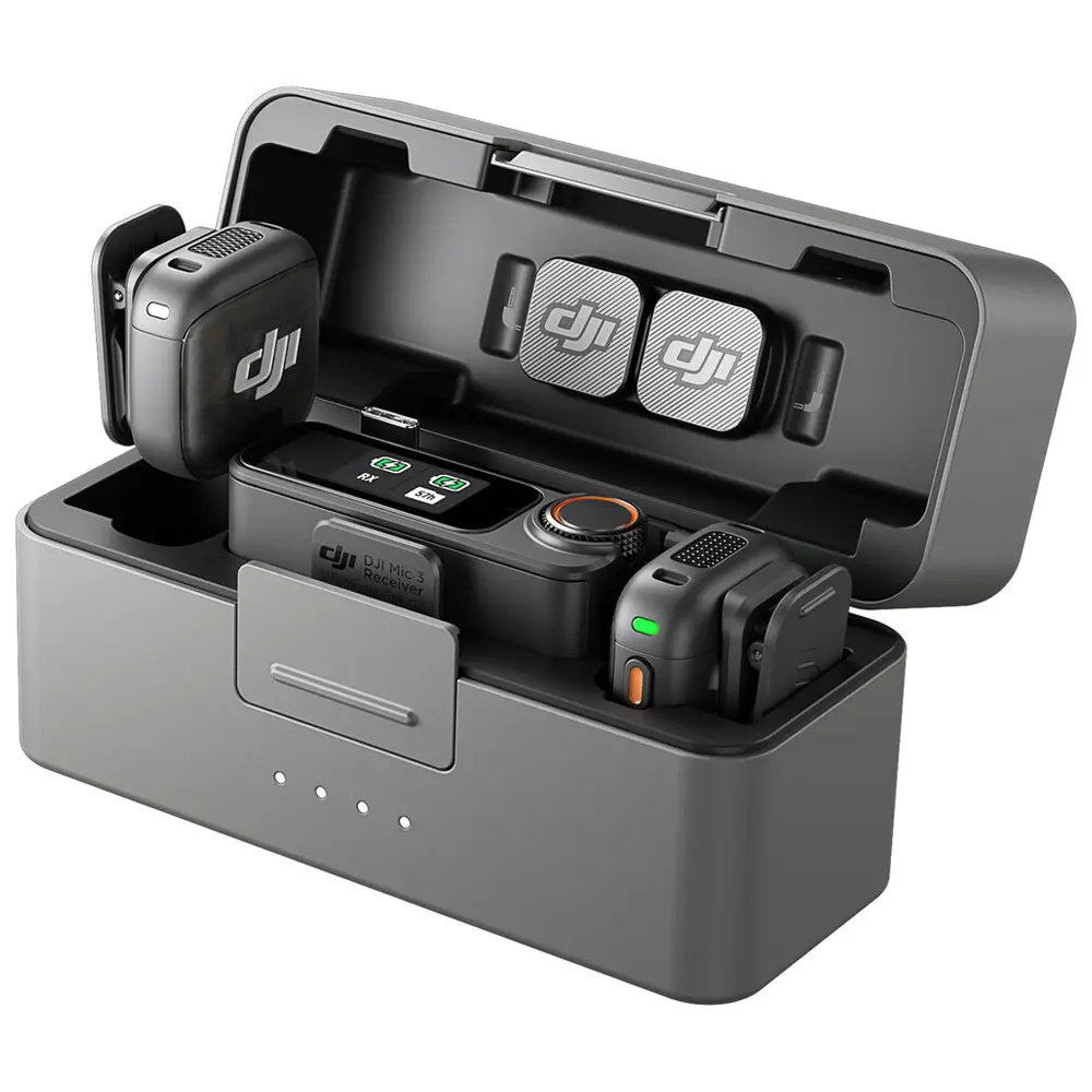 DJI Mic 3 2-Person Compact Wireless Microphone System/Recorder for Camera & Smartphone