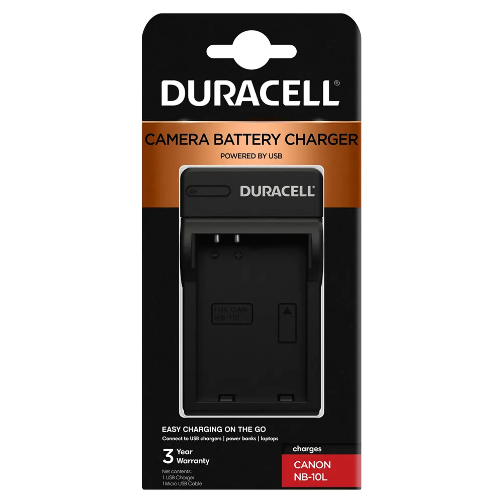 Duracell Charger for Canon NB-10L Battery