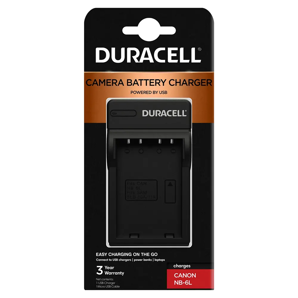 Duracell Charger for Canon NB-6L Battery