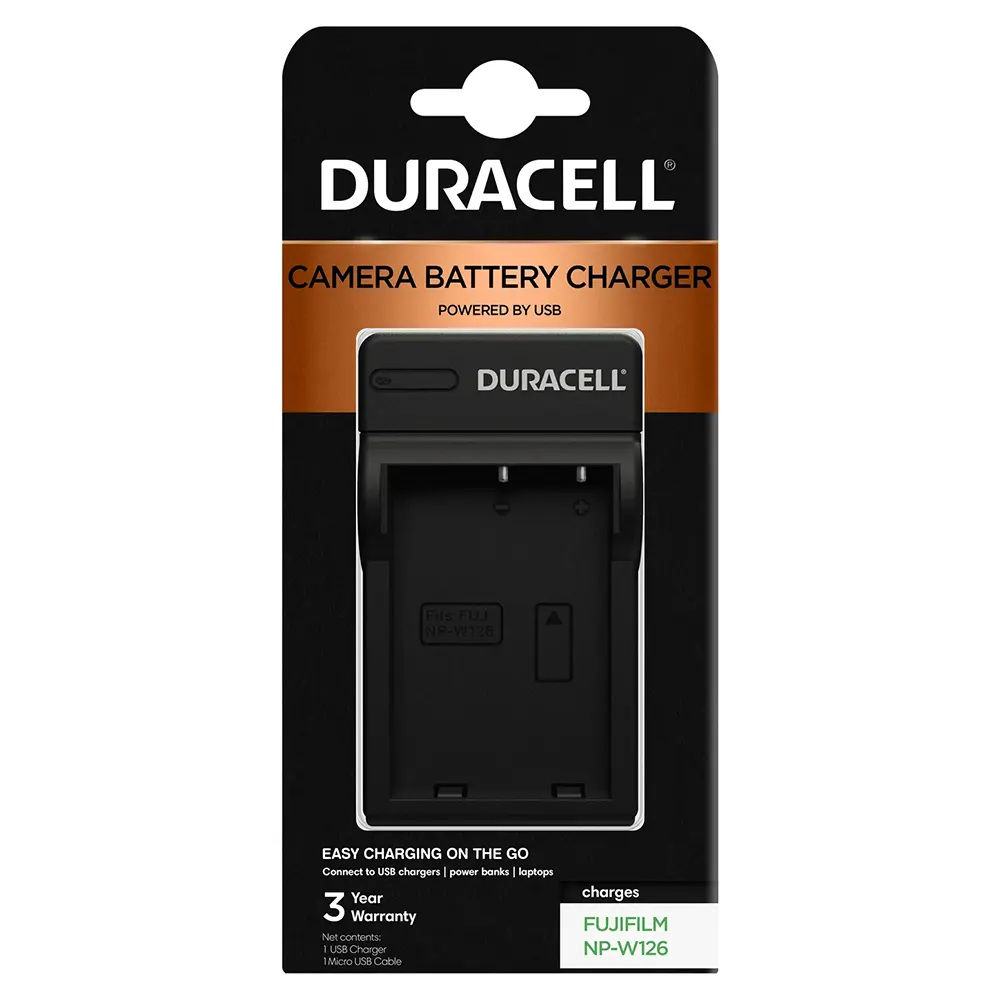 Duracell Charger for Fujifilm NP-W126 Battery
