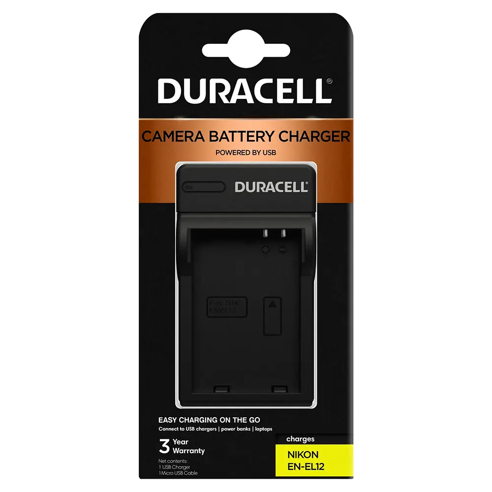 Duracell Charger for Nikon EN-EL12 Battery