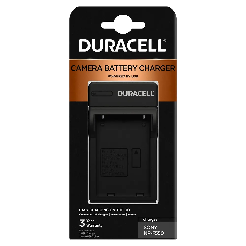 Duracell Charger for Sony NP-F550/750/970 Battery