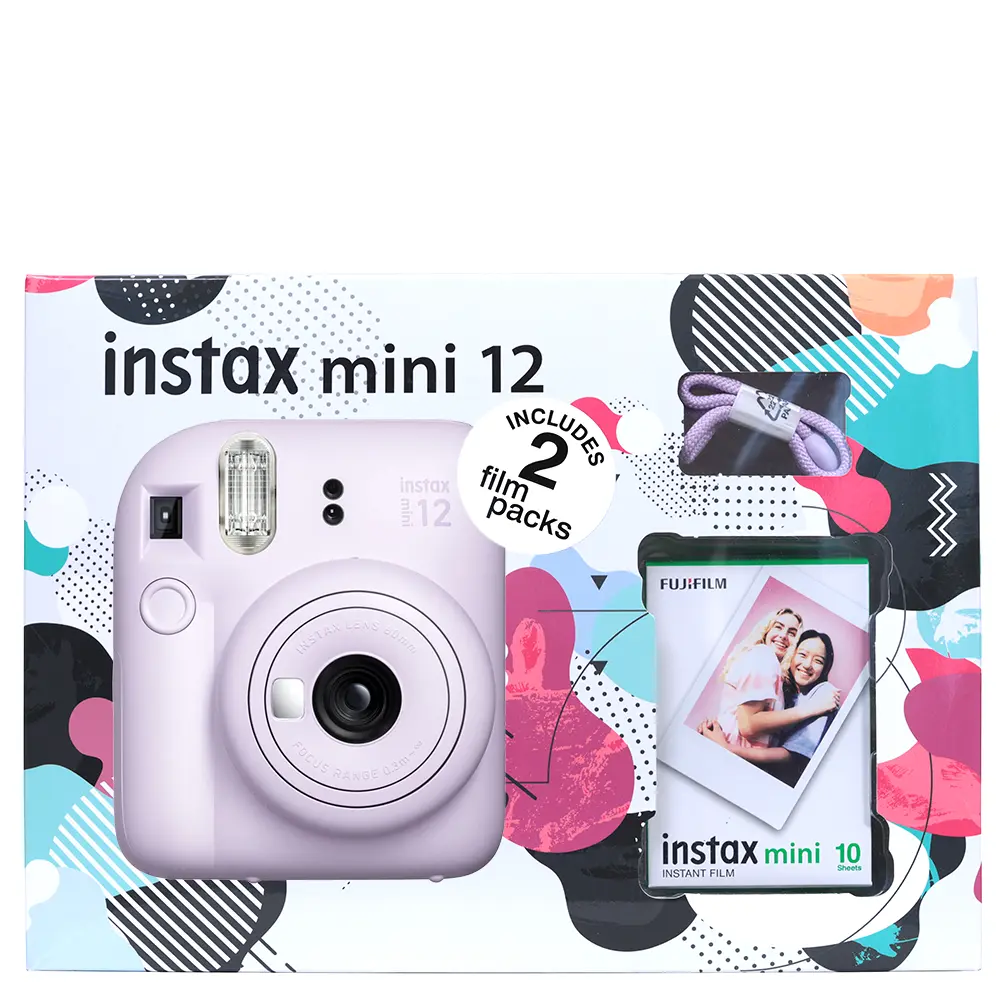 Fujifilm Instax Mini 12 Instant Camera Combo (Lilac Purple) - 2 Film Packs