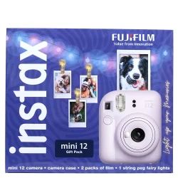 Fujifilm Instax Mini 12 Instant Camera Combo (Lilac Purple) - Case + 1 Film Pack