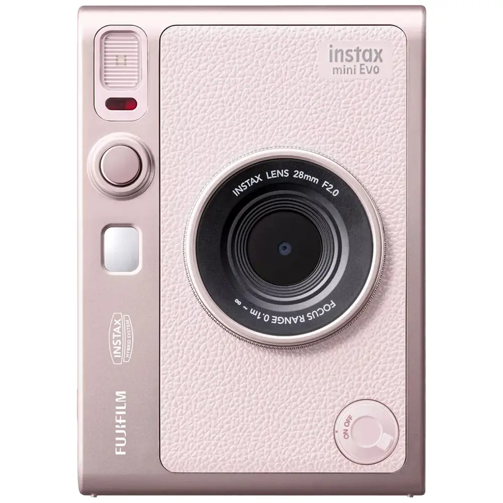 Fujifilm Instax Mini EVO Hybrid Instant Camera (Gentle Rose)