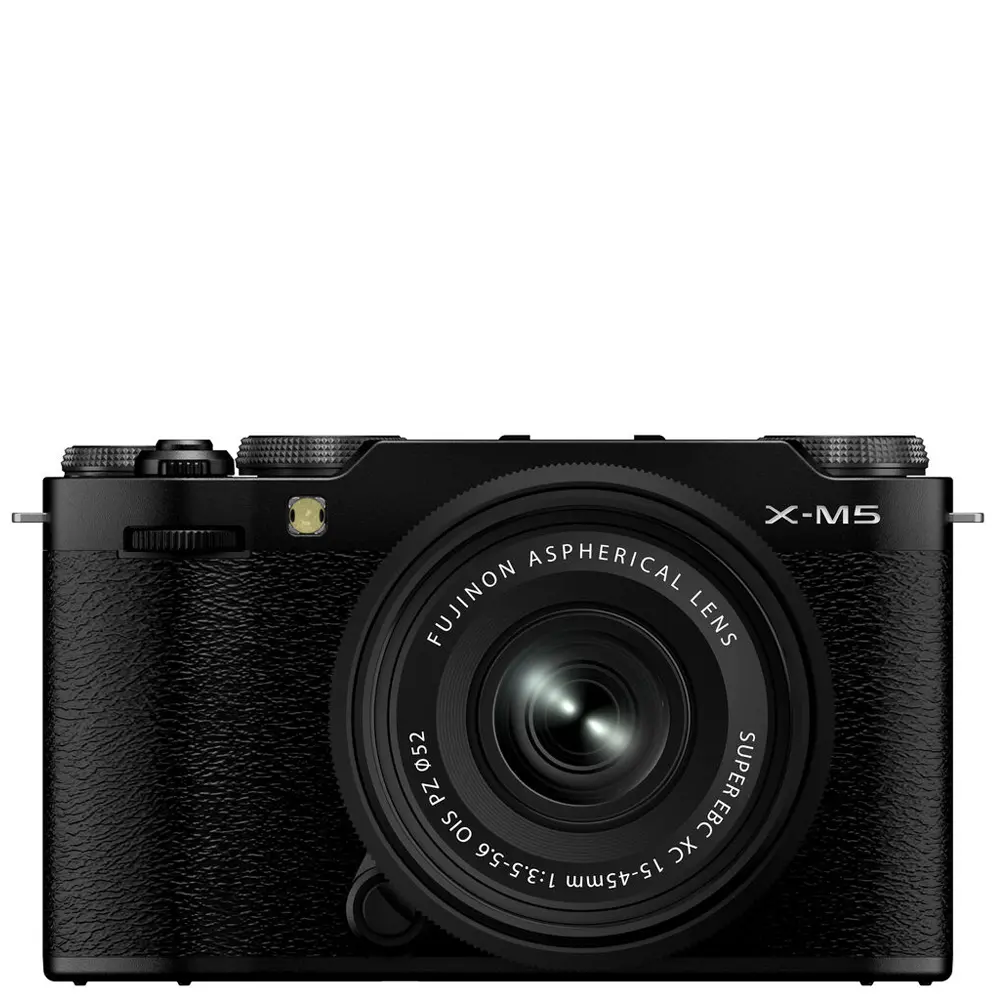 Fujifilm X-M5 Mirrorless Digital Camera + XC 15-45mm f/3.5-5.6 OIS PZ Lens (Black)
