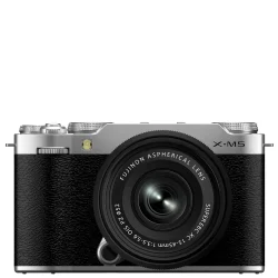 Fujifilm X-M5 Mirrorless Digital Camera + XC 15-45mm f/3.5-5.6 OIS PZ Lens (Silver)