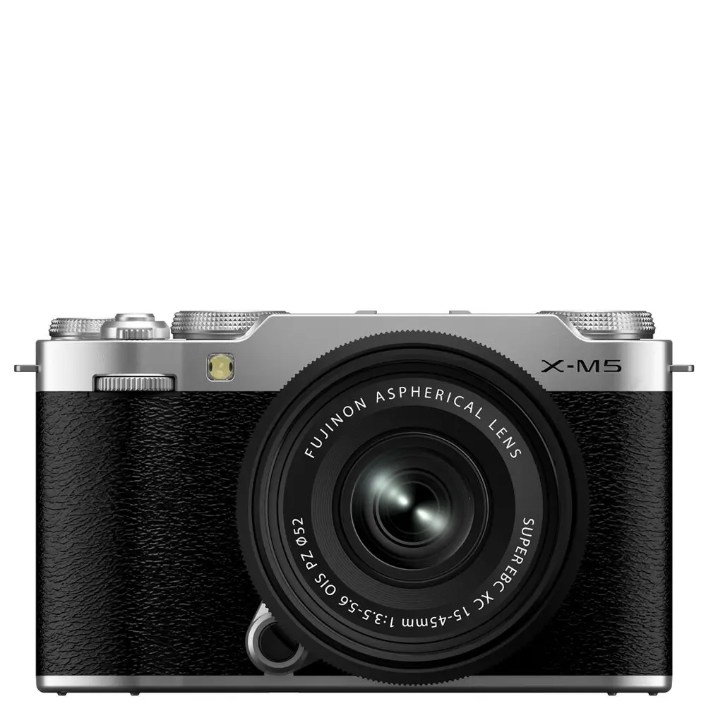 Fujifilm X-M5 Mirrorless Digital Camera + XC 15-45mm f/3.5-5.6 OIS PZ Lens (Silver)