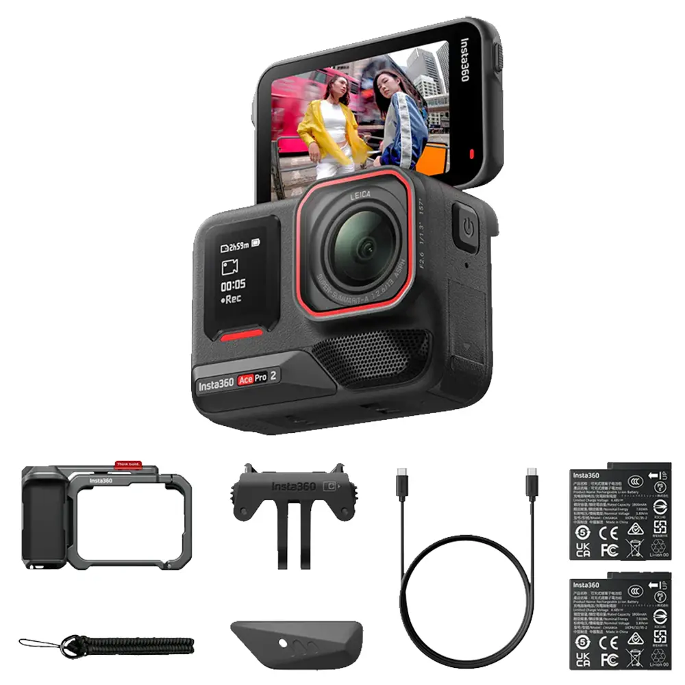 Insta360 Ace Pro 2 Dual Battery Xplorer Bundle Dark Gray