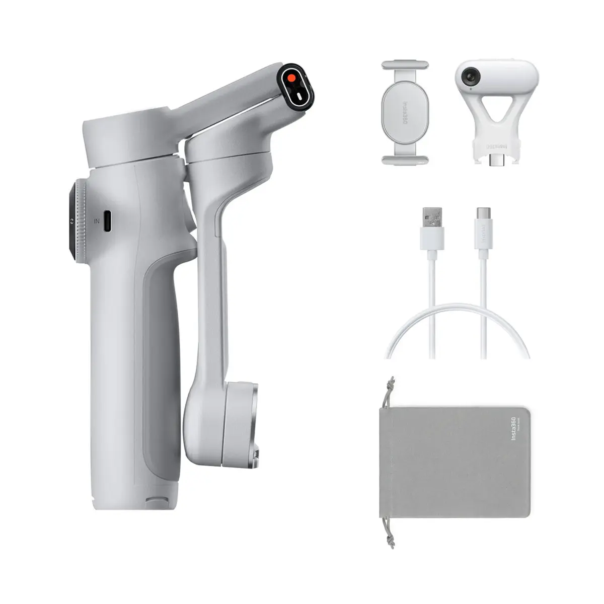 Insta360 Flow 2 Ai Tracker Bundle (Stone Gray)