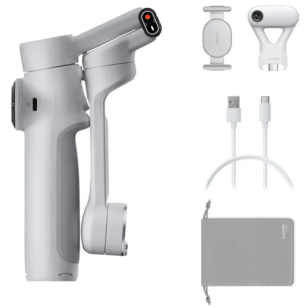 Insta360 Flow 2 Ai Tracker Bundle (Stone Gray)