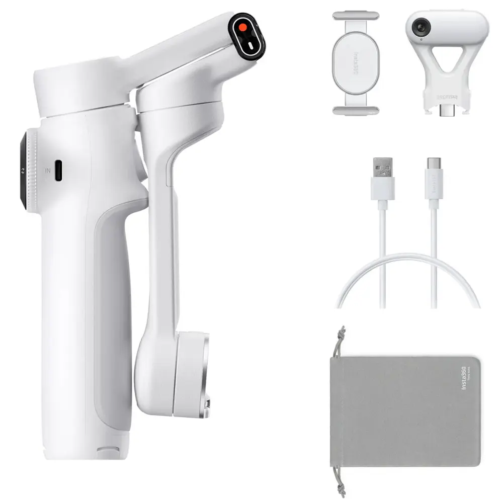 Insta360 Flow 2 Ai Tracker Bundle (Summit White)