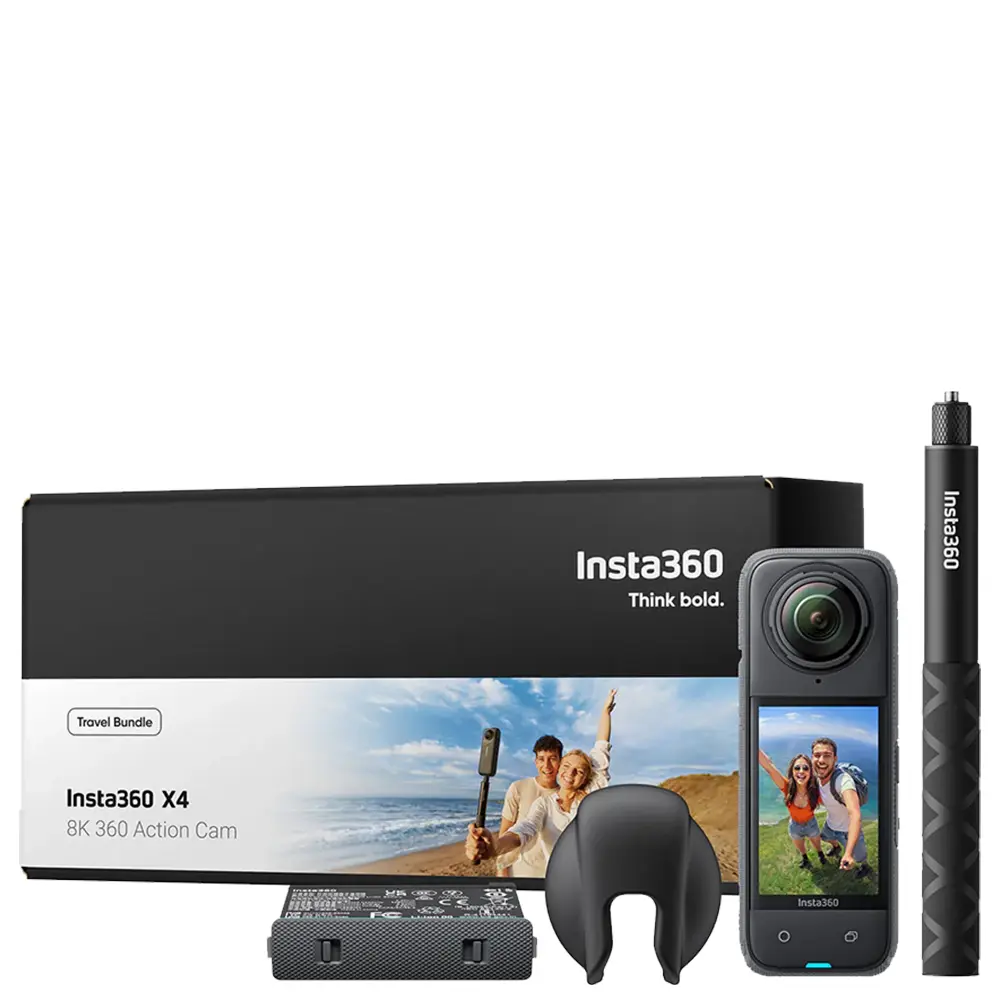 Insta360 X4 360° 8K Camera Travel Bundle