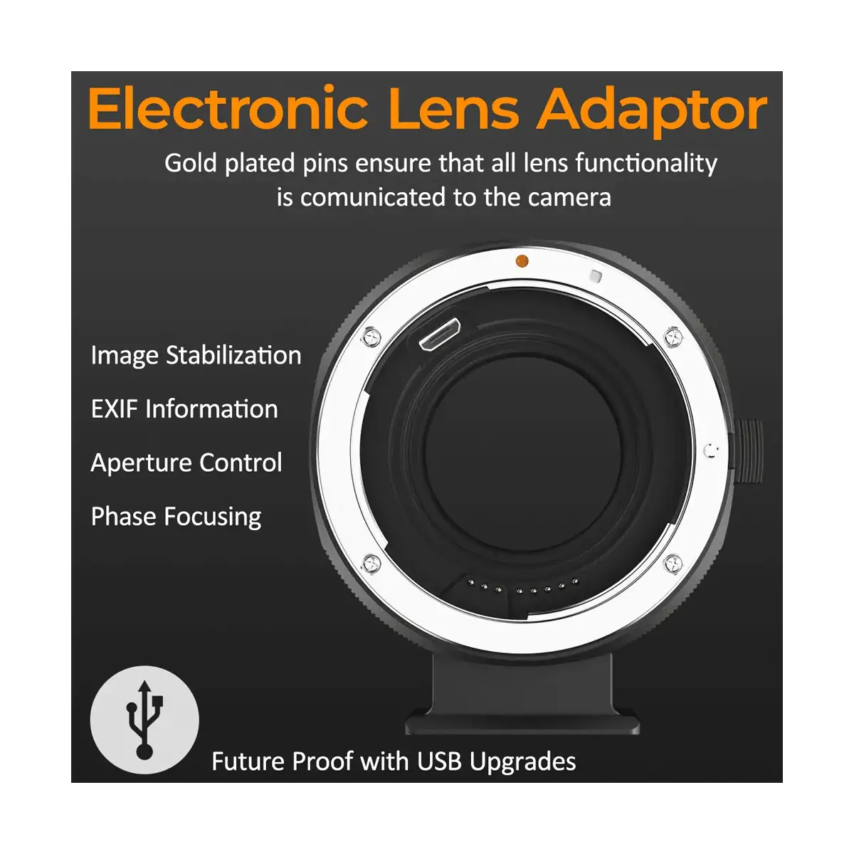 K&F Lens Adapter for Canon EF Lenses to Fujifilm X Mount Cameras
