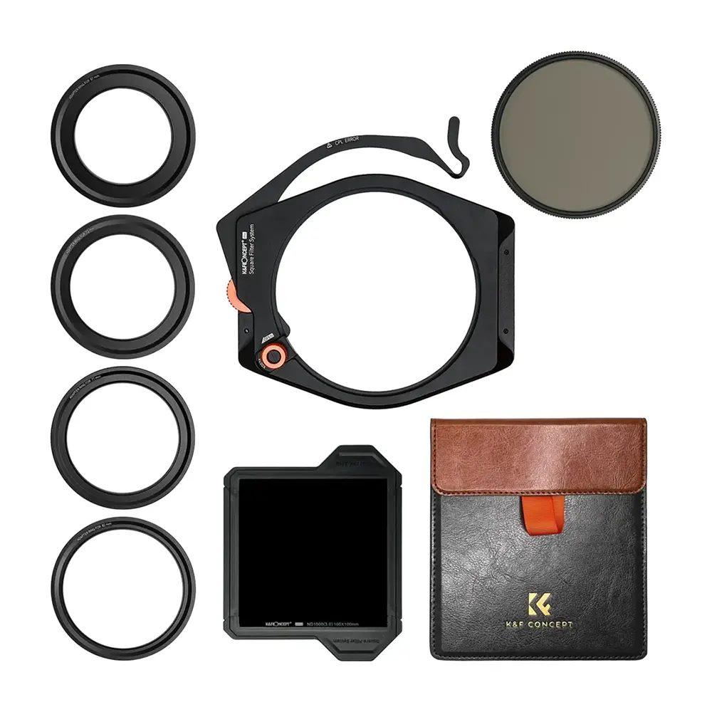 K&F X-Pro Filter System with CPL and ND1000 for 67-82mm lenses