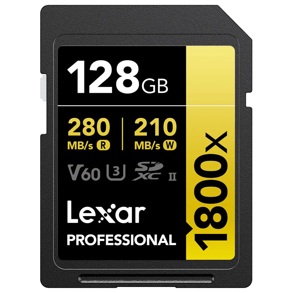 Lexar 128GB SD Gold 1800x Memory Card