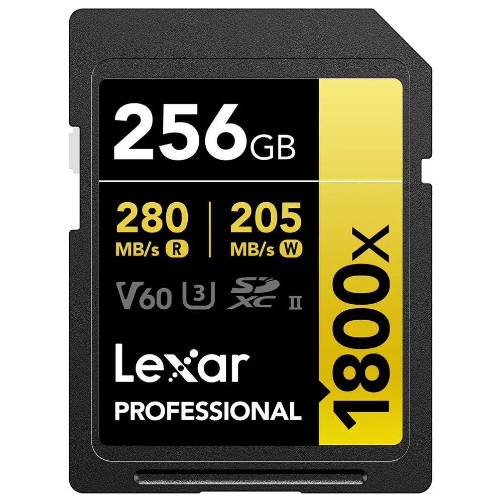 Lexar 256GB SD Gold 1800x Memory Card