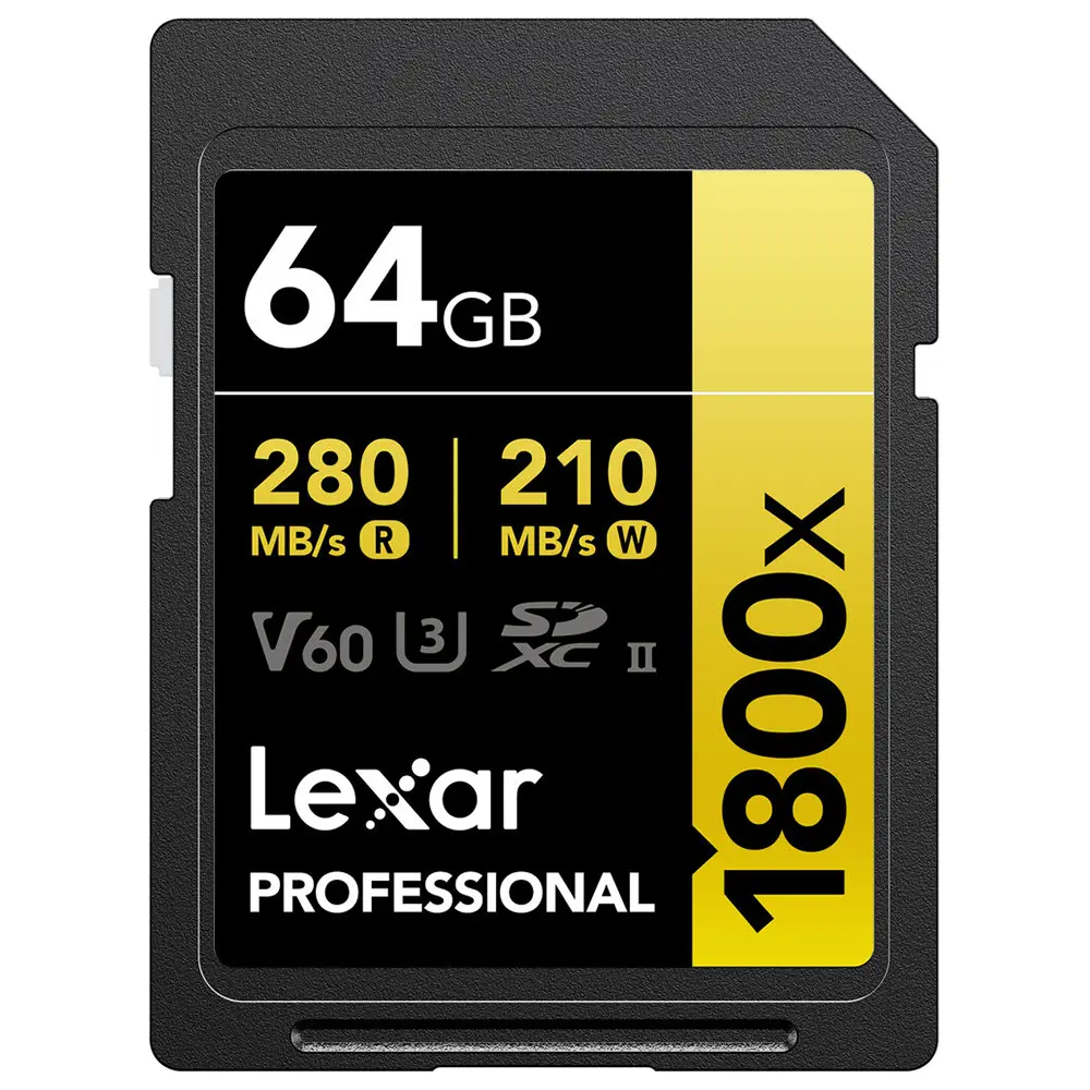 Lexar 64GB SD Gold 1800x Memory Card