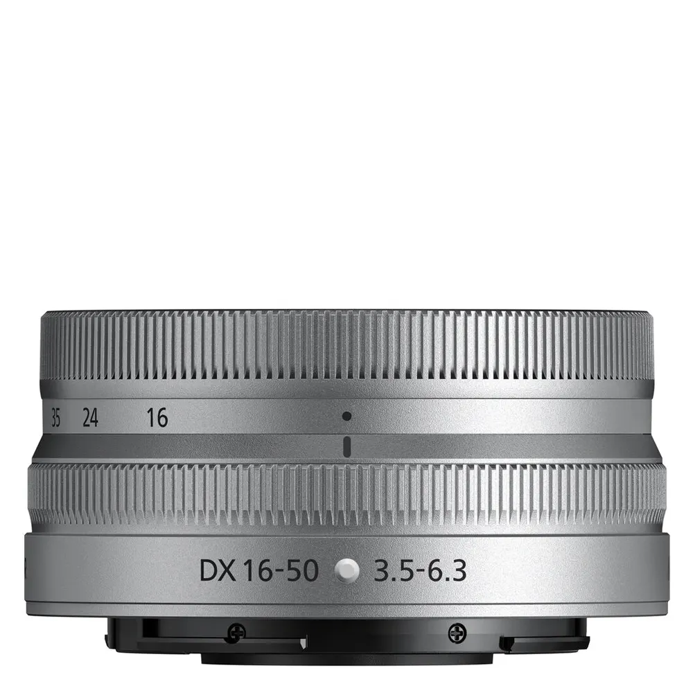 Nikon Z 16-50mm f/3.5-6.3 VR DX Lens (Silver)
