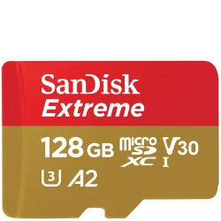SanDisk 128GB Extreme 190MB/s UHS-I microSDXC Memory Card - SDSQXAA-128G-GN6MN