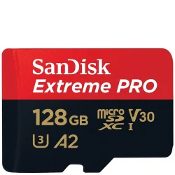 SanDisk 128GB Extreme PRO 200MB/s UHS-I microSDXC Memory Card - SDSQXCD-128G-GN6MA