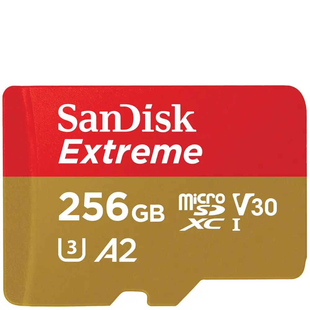 SanDisk 256GB Extreme 190MB/s UHS-I microSDXC Memory Card - SDSQXAV-256G-GN6MN