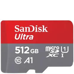 SanDisk 512GB Ultra UHS-I microSDHC Memory Card - SDSQUAC-512G-GN6MN
