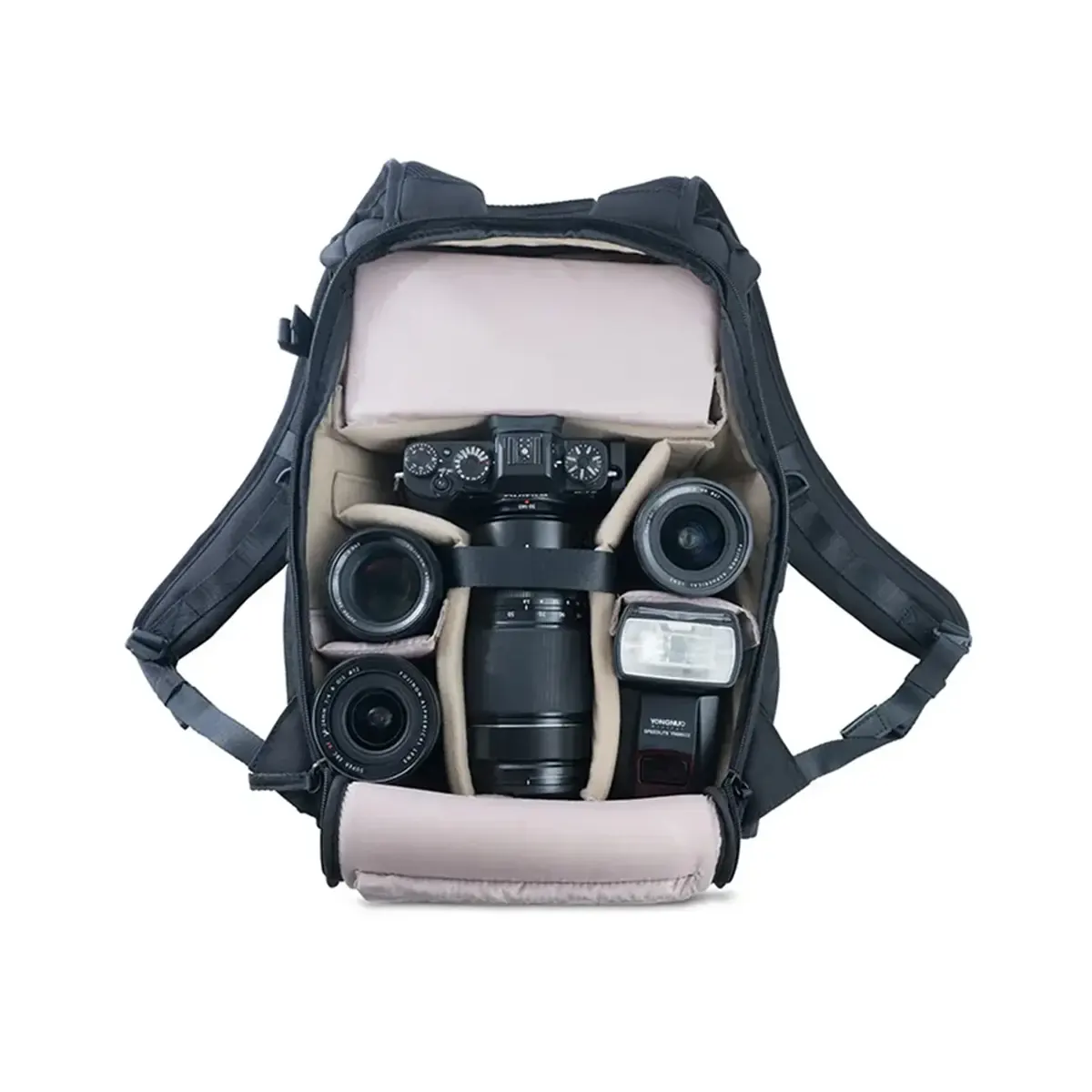 Vanguard VEO GO 42M BK Camera Backpack-Black Internal (VEO GO42M BK)