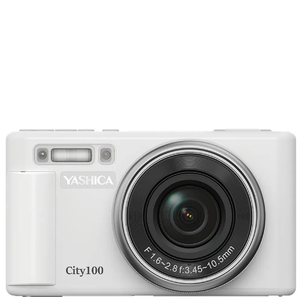 Yashica City 100 Compact Digital Camera (White)