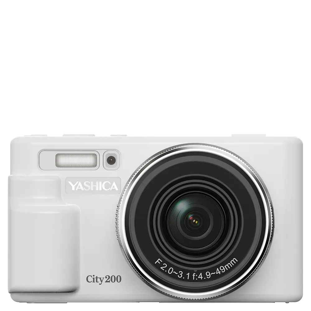 Yashica City 200 Compact Digital Camera (White)